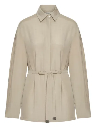 MAX MARA BELTED UTILITY SHIRT