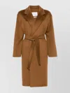Max Mara Belted Waist Camel Coat With Detachable Belt