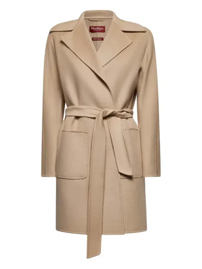 MAX MARA BELTED WOOL COAT