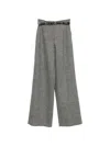 Max Mara Casual Pants With Belt Loops In Gray
