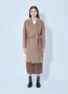 Max Mara Belted Wool-blend Coat In Camel