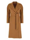 Max Mara Studio Coats In Brown
