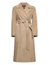Max Mara Belted-wrap Coat In Neutral