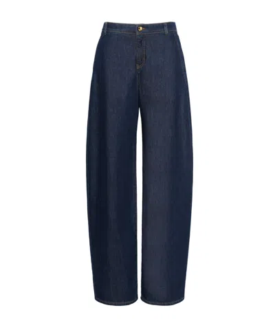 Max Mara Belt-loop Jeans In Blue