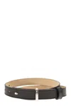 Shop Max Mara Beltloop25 - Leather Belt In Black
