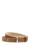 Max Mara Valentino Logo Engraved Belt In Brown