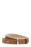 Max Mara Valentino Logo Engraved Belt In Brown