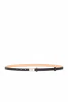 Max Mara Adjustable Leather Belt With 15 Mm Buckle