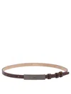 Max Mara Adjustable Length Belts For Perfect Fit In Brown