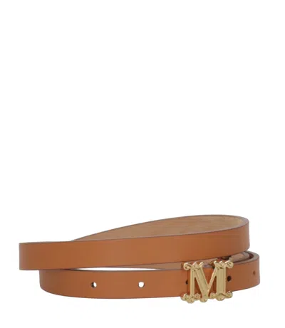 Max Mara Belts Leather Brown