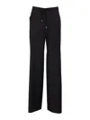 Max Mara Berard Wool Drawstring Trousers By In Black