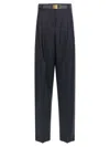 Max Mara Bergamo Pants Blue In Black