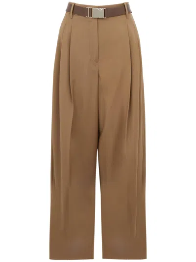 Max Mara 'bergamo' Trousers  Studio In Brown