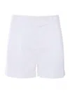 Max Mara Bergen Turn-up Hem Shorts In White