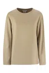 Max Mara Berma - Silk And Cotton Sweatshirt In Brown