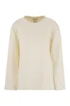 Max Mara Maxmara Women Berma - Silk And Cotton Sweatshirt In Neutral
