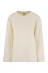 Max Mara Maxmara Women Berma - Silk And Cotton Sweatshirt In Neutral