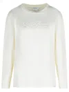 Max Mara Women Berma Cotton And Silk Sweatshirt In Neutral