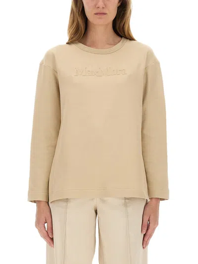Max Mara "berma" Sweatshirt In Neutral