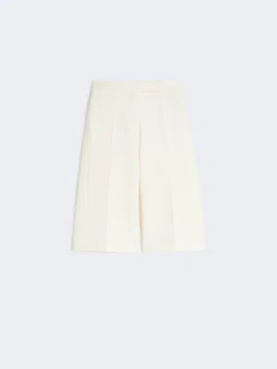 Max Mara Bermuda En Jersey De Viscose Crêpe In Neutral