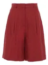 Max Mara Bermuda Shorts In Red