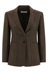 Max Mara Bermuda1234 Blazer In Brown