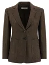 Max Mara Bermuda1234 Blazer In Brown