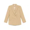 Max Mara Doublebreasted Blazer In Brown