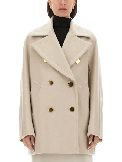 Max Mara Berta Coat In Neutral