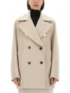 Max Mara Double-breasted Cashmere Coat In Dove