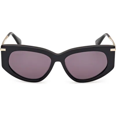 MAX MARA MAX MARA BETH 54MM POLARIZED GEOMETRIC SUNGLASSES