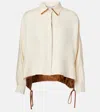 Max Mara Biacco Linen And Silk Blouse In White
