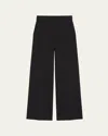 Max Mara Biada Wide-leg Crepe Pants In Black