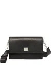 Max Mara Biancaroughs Leather Shoulder Bag In Black