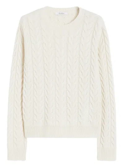 MAX MARA BIANCO CREWNECK SWEATER