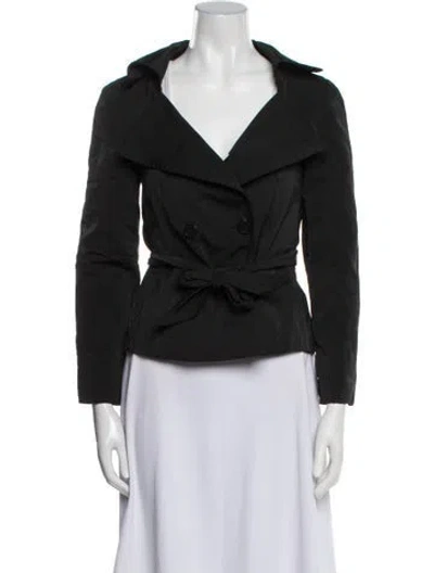 Pre-owned Max Mara Biker Jacket In Black