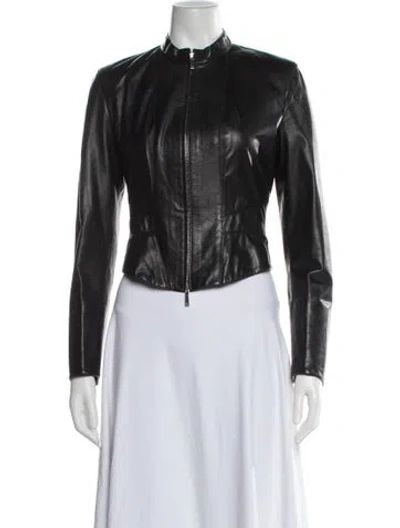 Pre-owned Max Mara Biker Jacket In Black