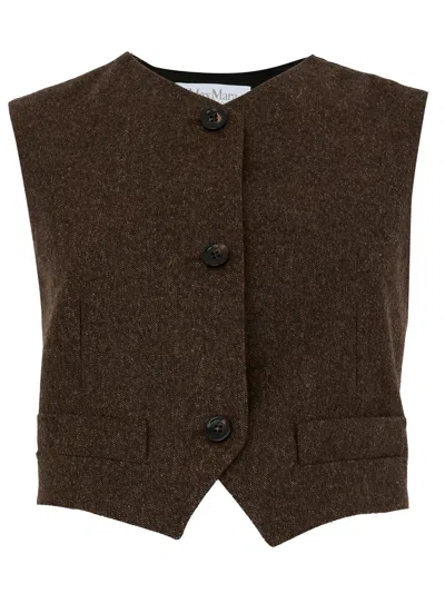 Max Mara Bikini Vest  In Brown