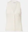 Max Mara Cotton-blend Knitted Waistcoat