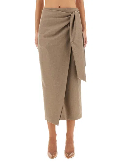 MAX MARA "BINGO" WRAP SKIRT