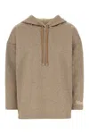 Max Mara Biscotto Cotton Blend Rally Sweatshirt In Camel