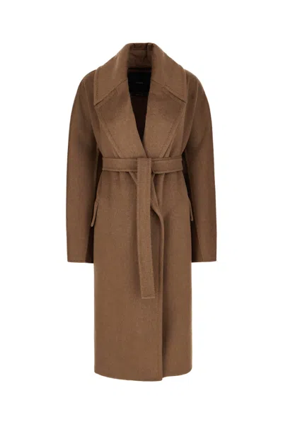 Max Mara Biscuit Cashmere Blend Oversize Coat In Neutro