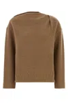 Max Mara Cashmere Blend Oxa Sweatshirt With Asymmetric Neckline