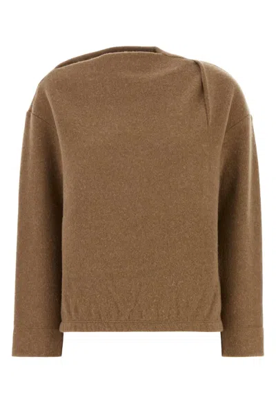 MAX MARA MAX MARA BISCUIT CASHMERE BLEND OXA SWEATSHIRT