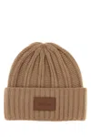 Max Mara Biscuit Cashmere Macbeth Beanie Hat In Multi