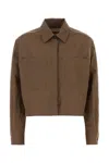 Max Mara Biscuit Wool Shirt In Camel