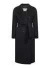 Max Mara Black 101801 Icon Coat Madame Coat In Black