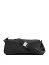 Max Mara Medium Leather Shoulder Bag In Black