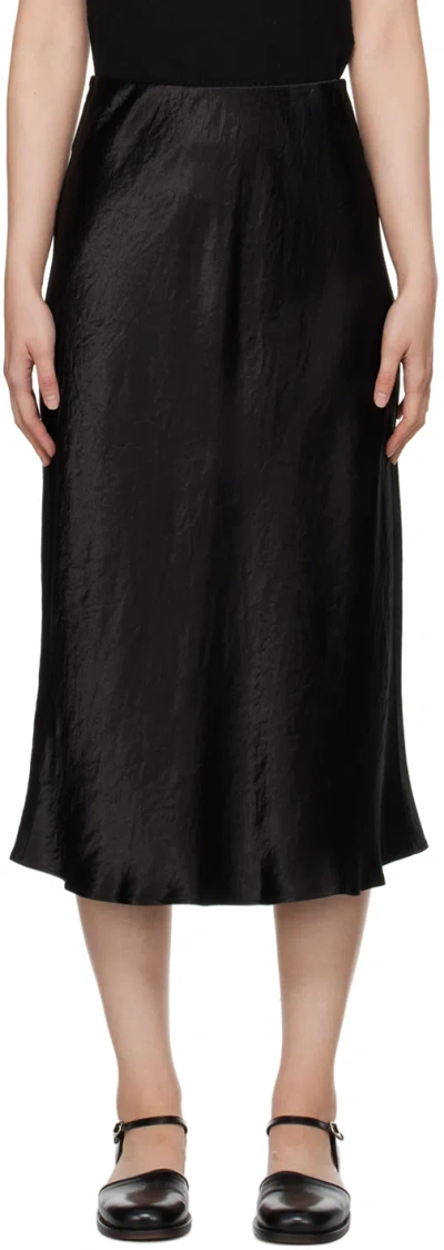 Max Mara Black Alessio Midi Skirt In 6 Black