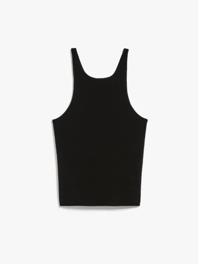 MAX MARA BLACK ALFEO HALTER TOP